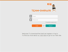 Tablet Screenshot of myteamdarwin.com